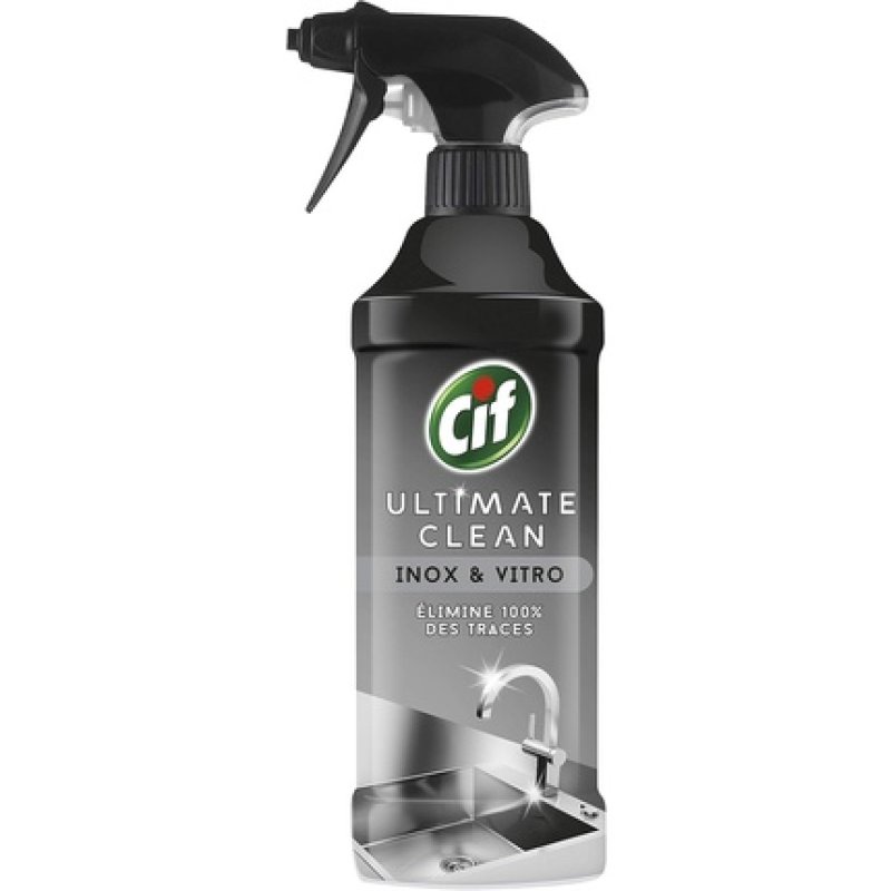 Cif Ultimate Clean Stainless Steel Glass Cleaning Spray Gun 435ml