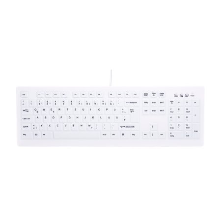 Contour Design Active Key AK-C8100 clavier Bureau RF sans fil Allemand Blanc