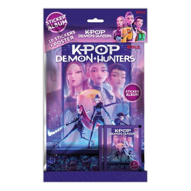 K-pop Demon Hunters - Sticker Album - 2 Blind Bags - DK/NO (374-0002)