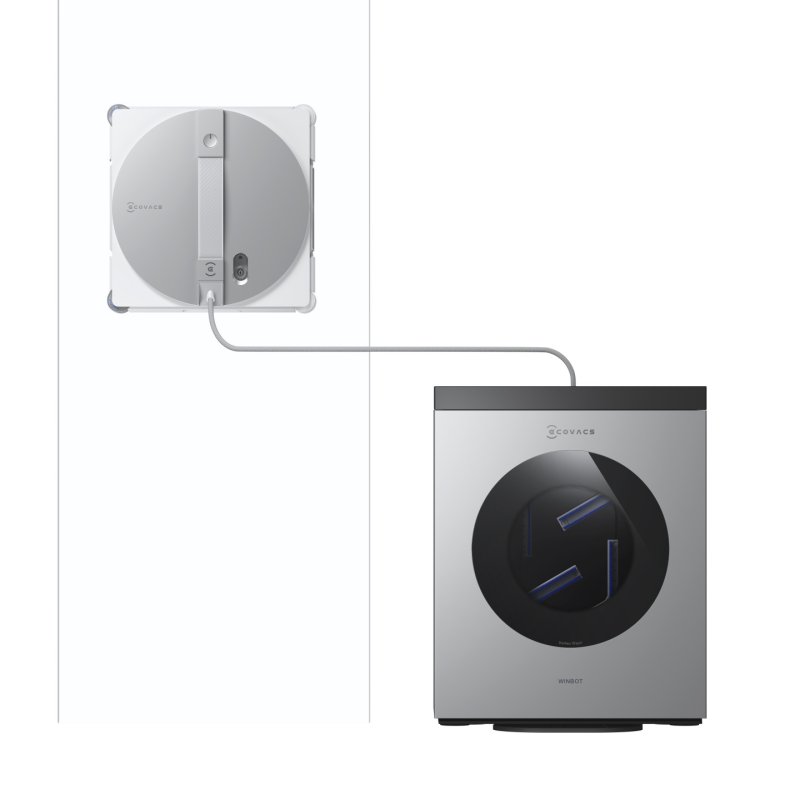 ECOVACS WINBOT W3 OMNI Fensterputz-Roboter mit tragbarer Basisstation