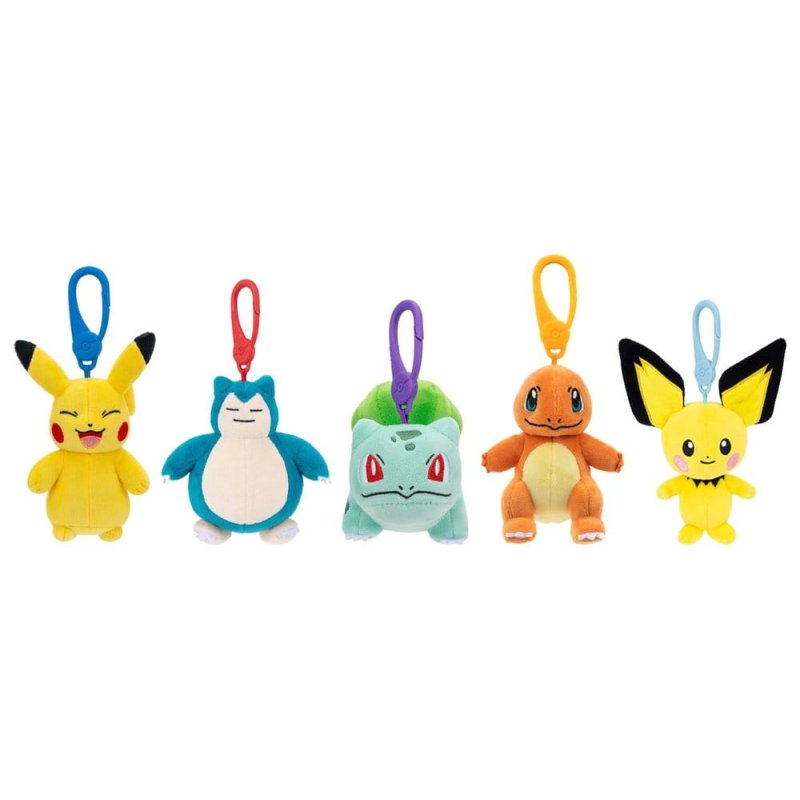Pokémon Plush Figure Clip ons Version 14 10 cm Assortment (6)