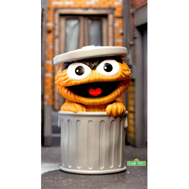 Sesame Street FUN! FUN! Vinyl Action Figure Oscar the Grouch (Orange) 13 cm