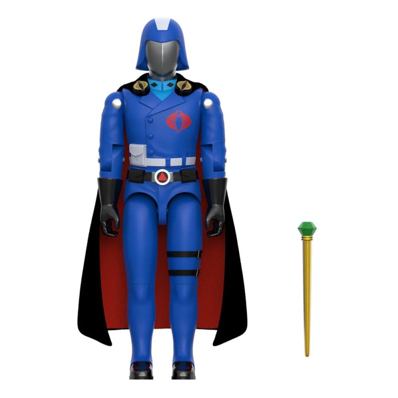GI Joe ReAction Action Figure Wave 06 Cobra Commander (Movie, Black Cape) 10 cm