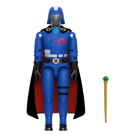 GI Joe ReAction Action Figure Wave 06 Cobra Commander (Movie, Black Cape) 10 cm