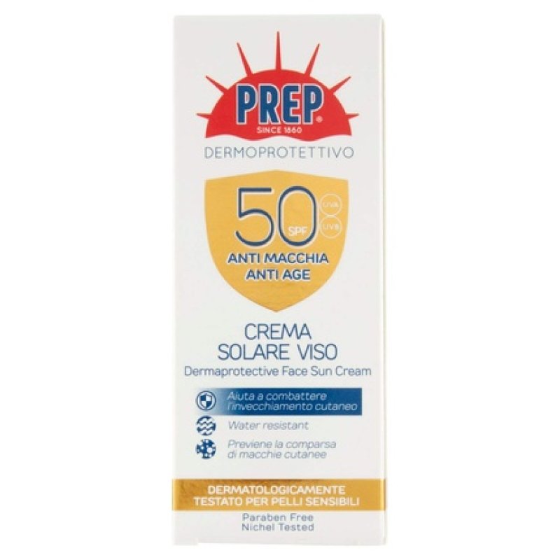 Prep DermaProtective Face Sun Cream SPF50 Sunscreen cream 50 Adults