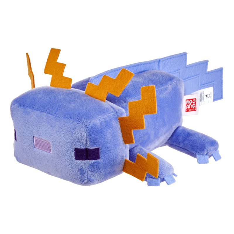 Minecraft -Peluche Axolotl Bleu-du jeu vidéo à collectionner, 20 cm