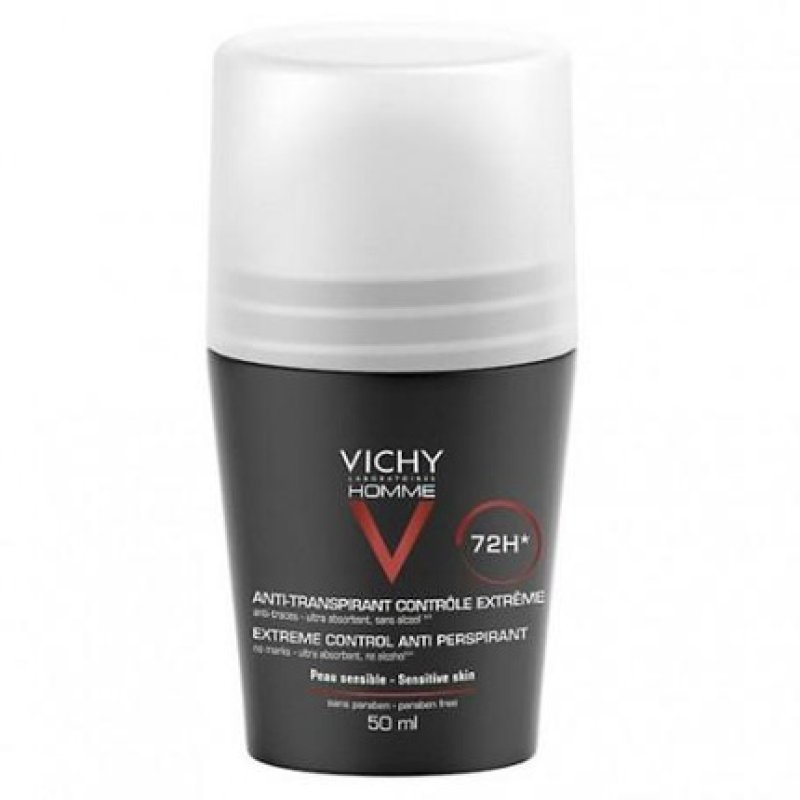 Vichy Homme Desod Bola Anti Transp 50Ml