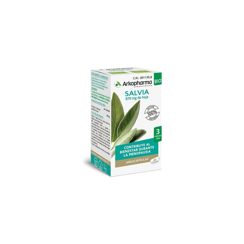 Arkopharma Arkocapsulas Sage 45 Capsules