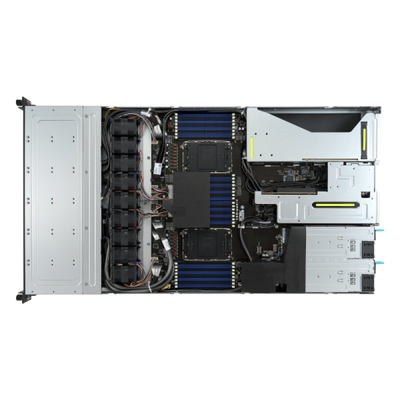 ASUS SRS700-E11-RS12U Intel C741 Rack (1 U) Noir, Acier