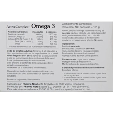 Activecomplex Omega 3 180 Capsules