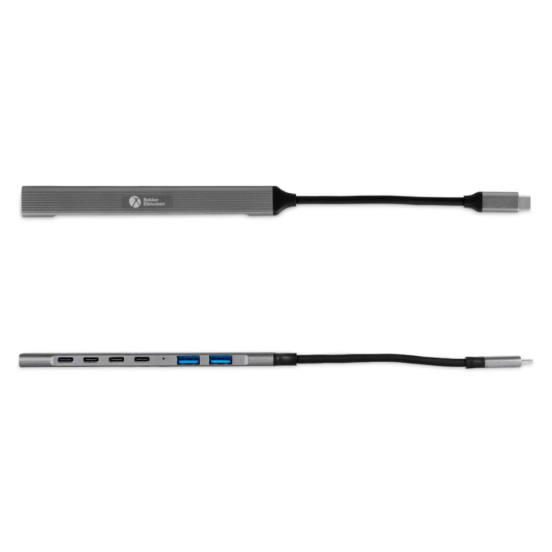BakkerElkhuizen USB-C Hub 7-in-1 (3 x USB-A 4 x USB-C)