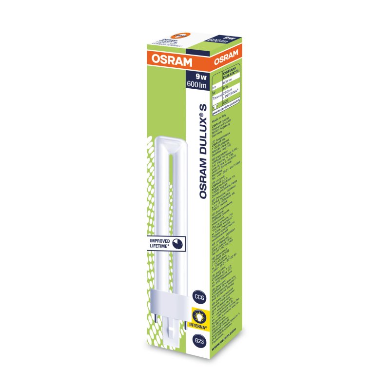 Osram DULUX S 9 W/827 fluorescent bulb 8.7 W
