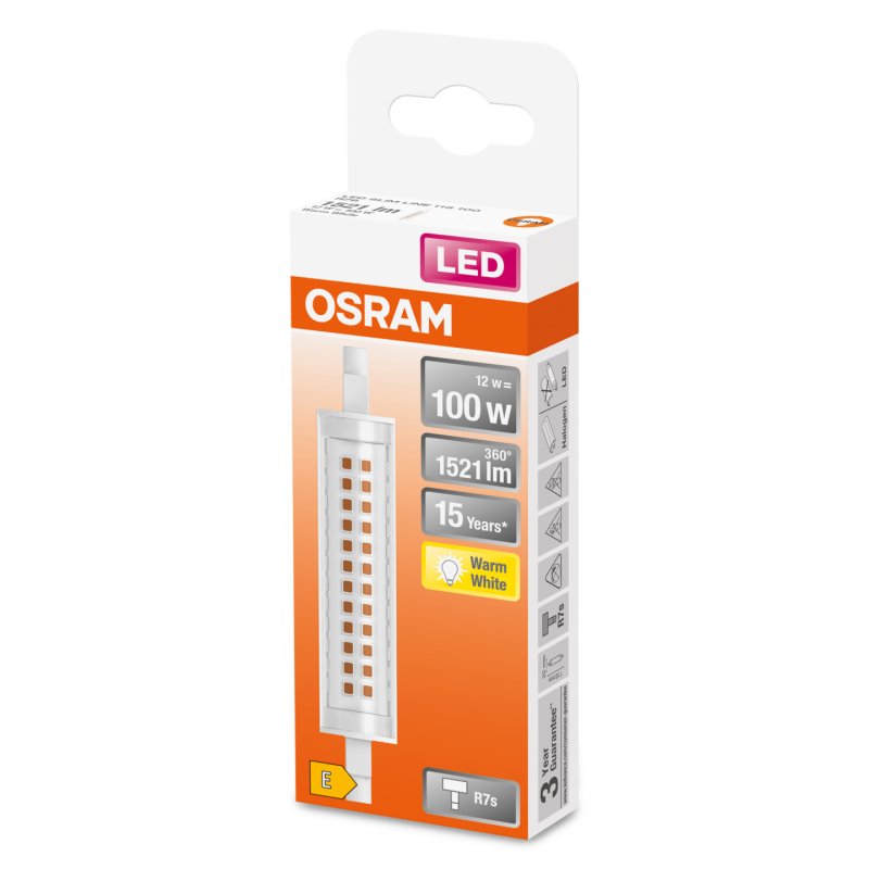 Osram SLIM LINE LED bulb Warm white 2700 K 12 W R7s E