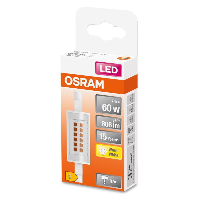 Osram SLIM LINE LED bulb Warm white 2700 K 7 W R7s E