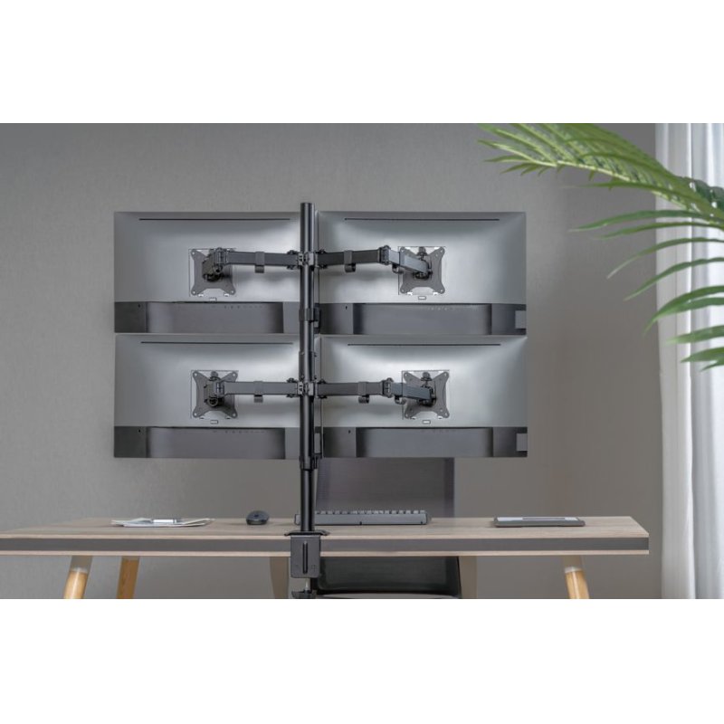 equip Tischhalterung 17" - 32" 4TFT je 9kg 360 schwarz
