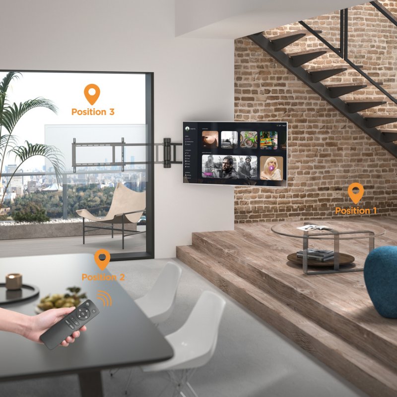 Equip 32"-75" Motorized TV Swing Mount Bracket