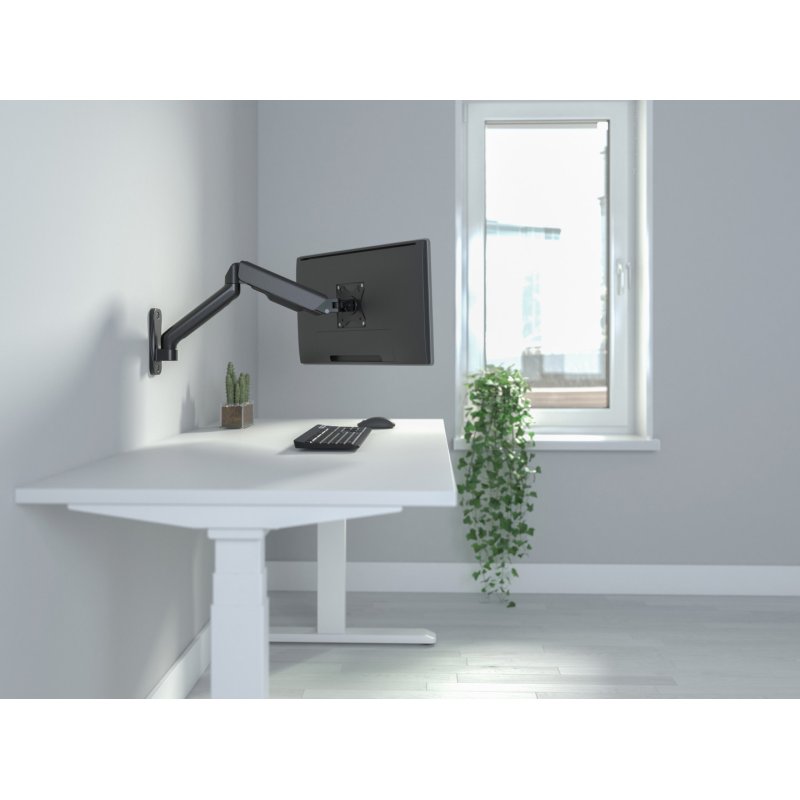 Equip 17"-32" Single Monitor Wall-Mounted Bracket, Arm length:564mm