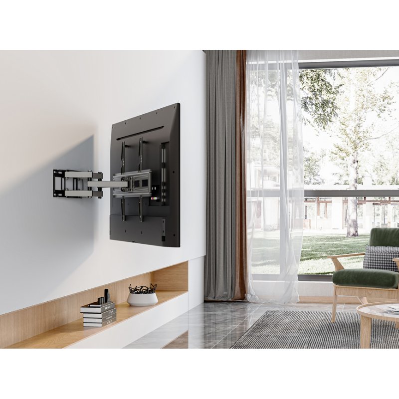 Equip Wandhalterung 37"-80"/1TFT V.bewegl.3Gelenke 40Kg sw retail