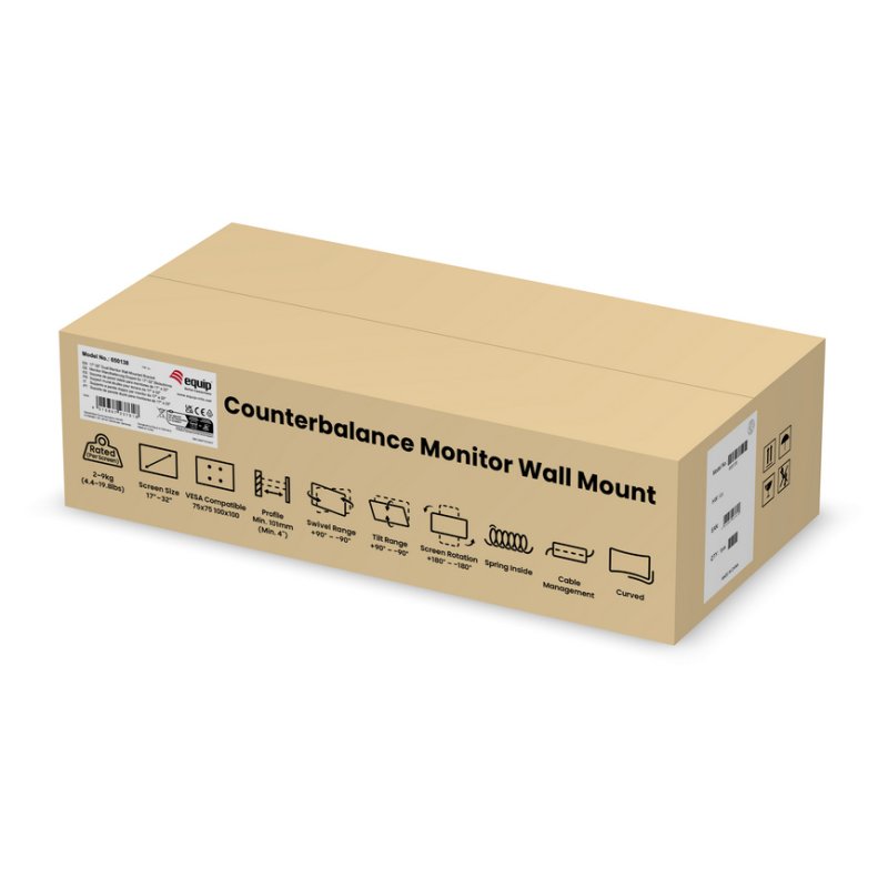 Equip Support mural pour moniteur double 17"-32