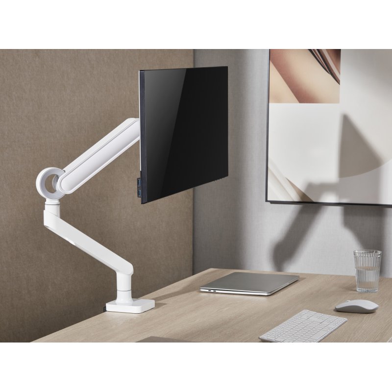 Equip 17"-35" Premium Monitor Desk Mount Bracket, White
