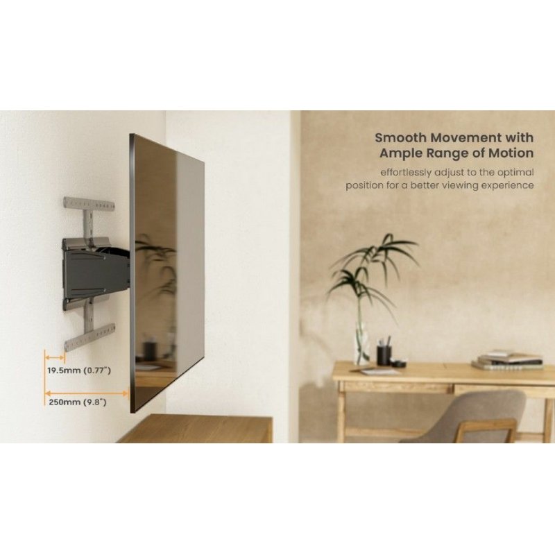 Equip 43"-90" Ultra-Slim Full Motion TV Wall Mount Bracket