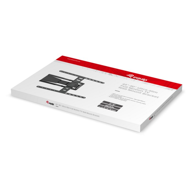 Equip Wandhalterung 43"-90"/1TFT Slim/V.b 1Gelenk 50Kg sw retail