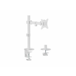 Equip 17"-32" Articulating Monitor Desk Mount Bracket, White