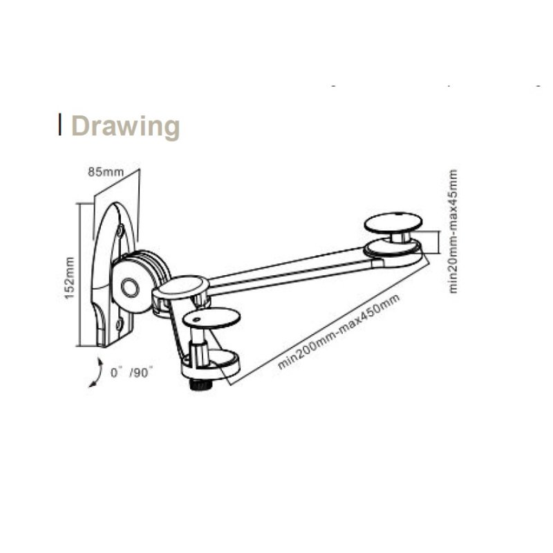 Equip Foldable DVD Bracket
