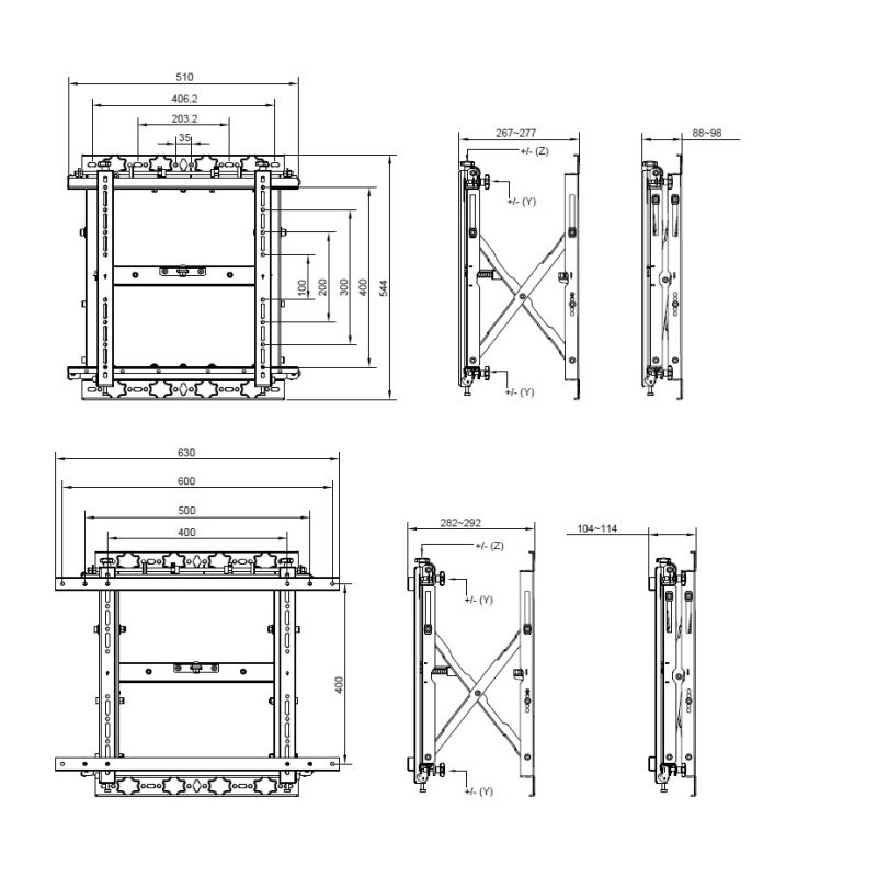 Equip Wandhalterung 19"-55"/1TFT Popout 1Gelenk 50Kg sw lite Retail