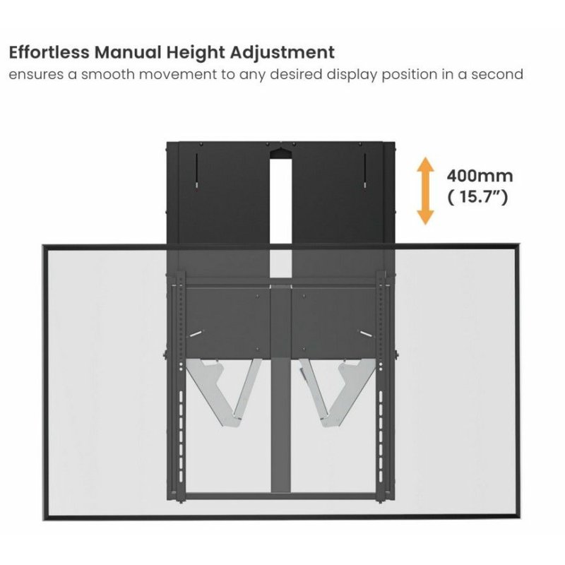 Equip 650346 60« -100 » Support mural TV interactif haut-bas