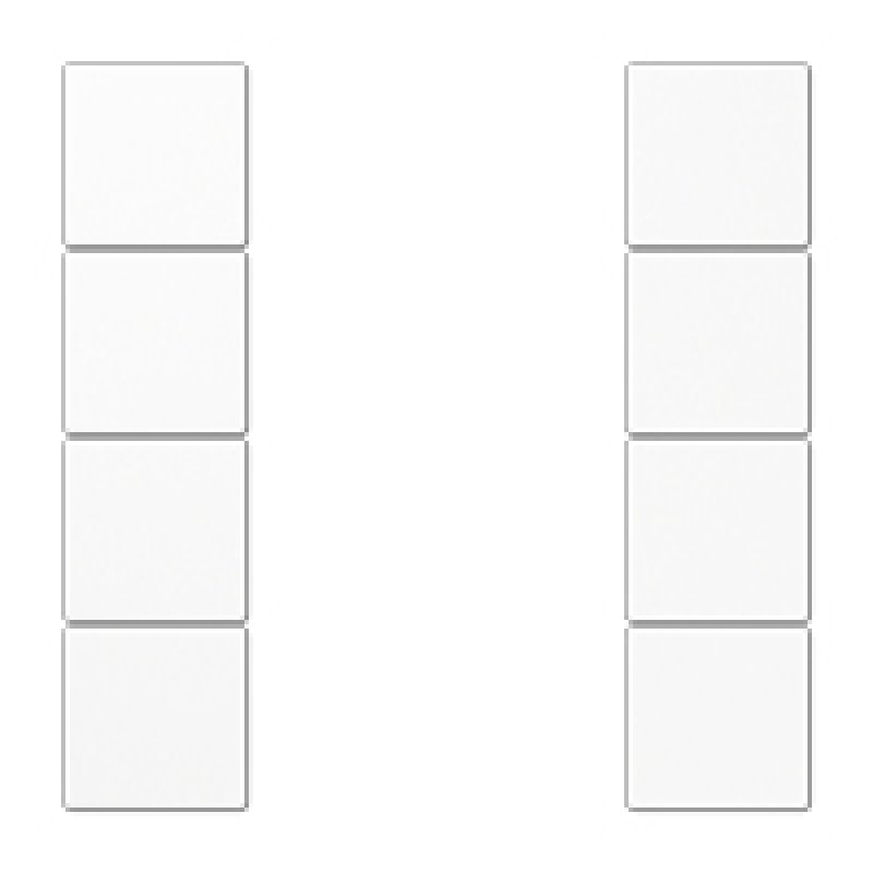 Jung LS504TSAWW Tastensatz komplett 4fach