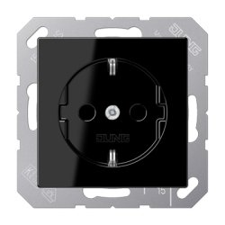 STOCK7 - JUNG A 1520 SW boitier de prise de courant Type F Noir