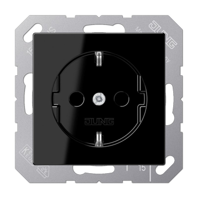 JUNG A 1520 SW outlet box Type F Black