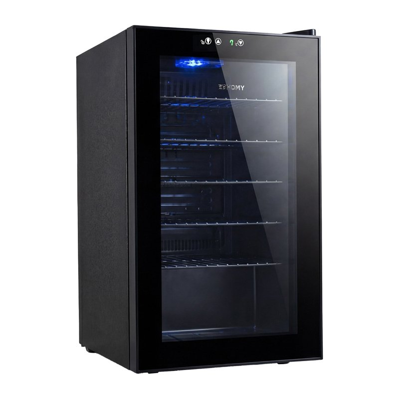 Euhomy BR001-89 70L beverage display refrigerator (black)