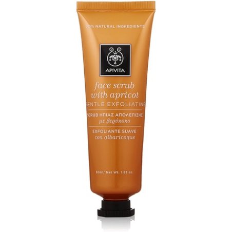 Face Scrub With Apricot - Gentle Exfoliating 50ml/1.83oz