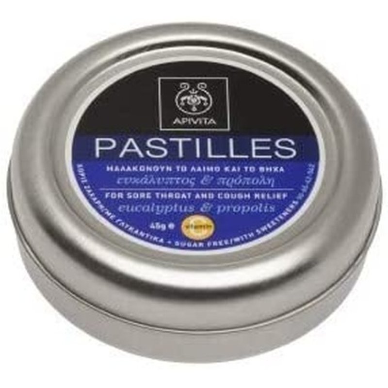 Apivita Eucalyptus & Propolis Pastilles 45g