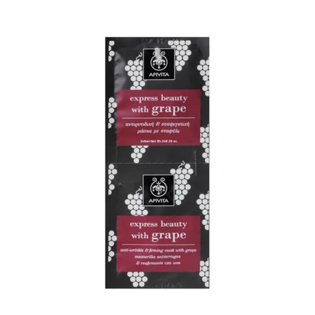 Apivita Antiwrinkle And Firming Mask With Grape 2x8ml