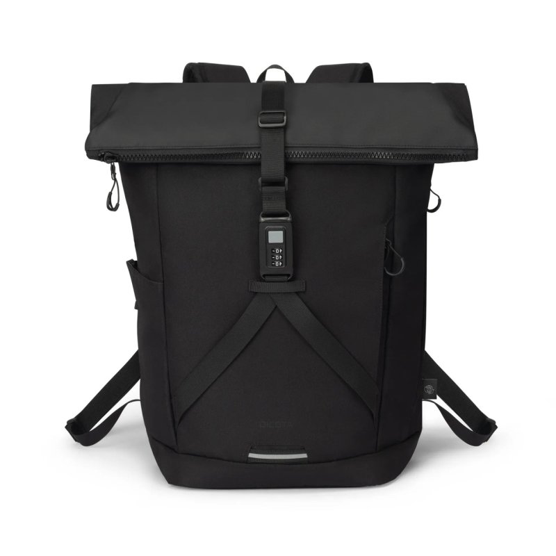 DICOTA D32175-RPET backpack Roll top backpack Black Polyester