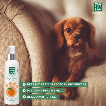 Menforsan 8414580003719 Eau De Cologne For Dogs - Peach, 125 Ml