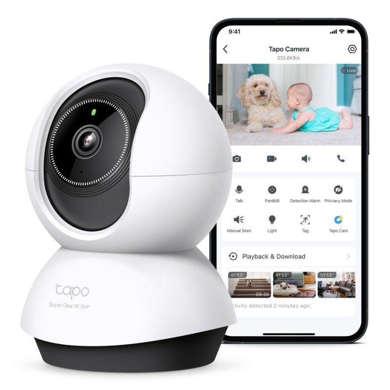 PAN/TILT AI HOME SECURITY CAMERA