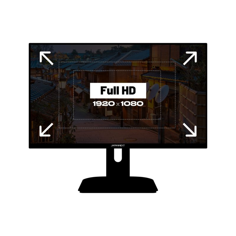 JAPANNEXT JN-I238FHD200F computer monitor 60.5 cm (23.8") 1920 x 1080 pixels Full HD LCD Black