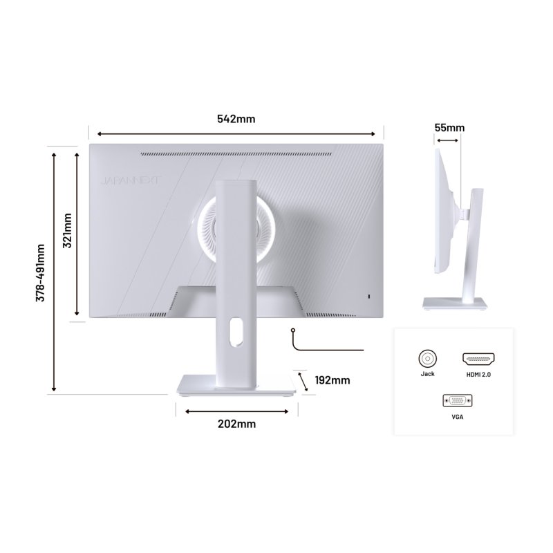 JapanNext FHD Gaming Monitor 60,45cm (23,8")