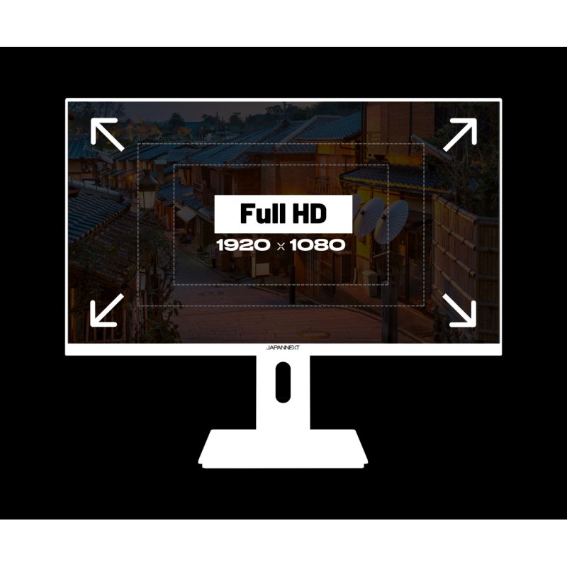 JAPANNEXT JN-I238FHD120F-HSP-W écran plat de PC 60,5 cm (23.8") 1920 x 1080 pixels Full HD LCD Blanc