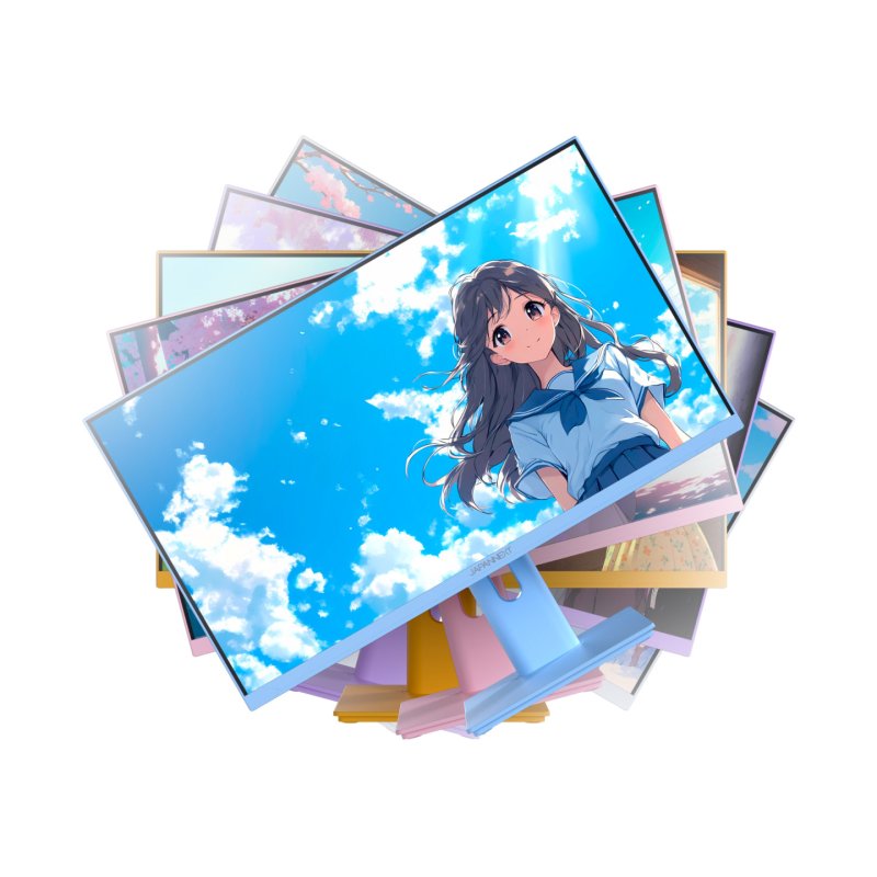 JAPANNEXT JN-I238FHD120F-HSP-PK écran plat de PC 60,5 cm (23.8") 1920 x 1080 pixels Full HD LCD Rose