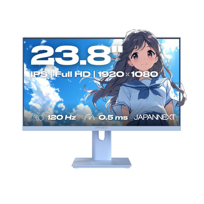 JAPANNEXT JN-I238FHD120F-HSP-BB computer monitor 60.5 cm (23.8") 1920 x 1080 pixels Full HD LCD Blue