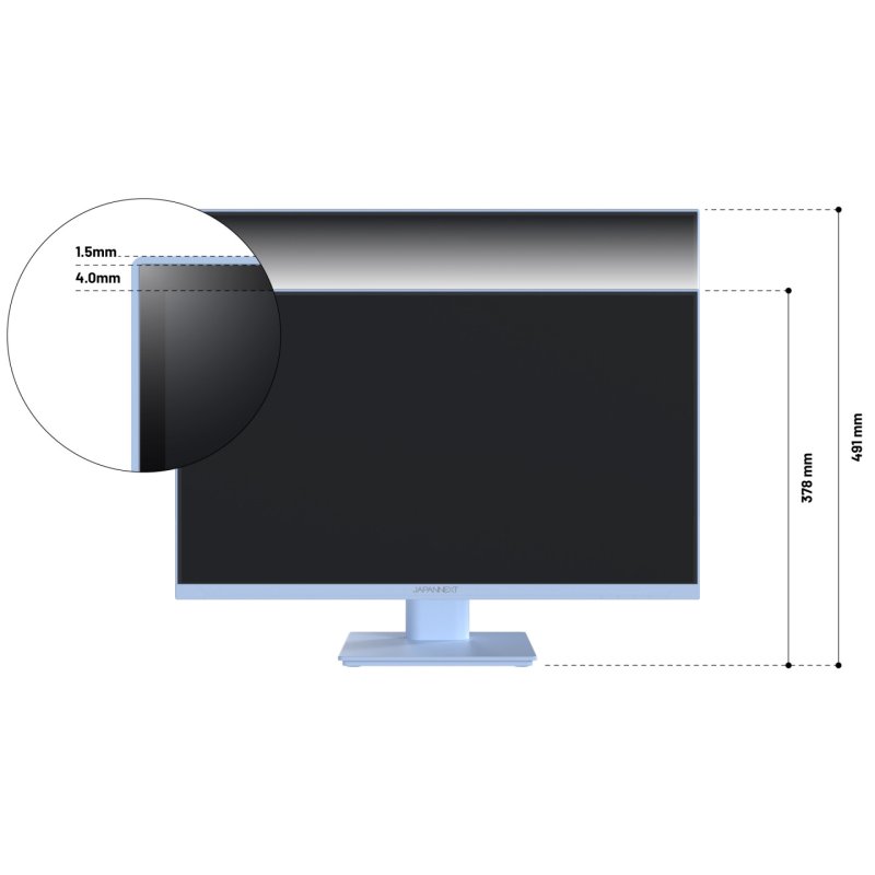 JAPANNEXT JN-I238FHD120F-HSP-BB computer monitor 60.5 cm (23.8") 1920 x 1080 pixels Full HD LCD Blue