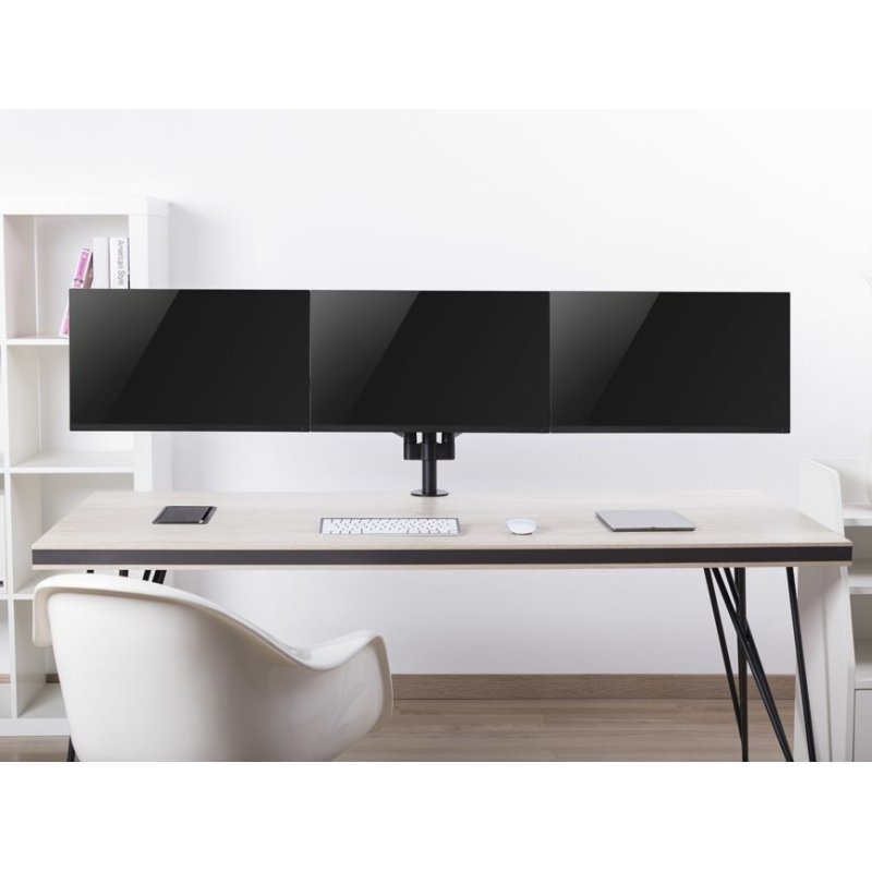Equip 17"-27" Triple Monitor Desk Mount Bracket