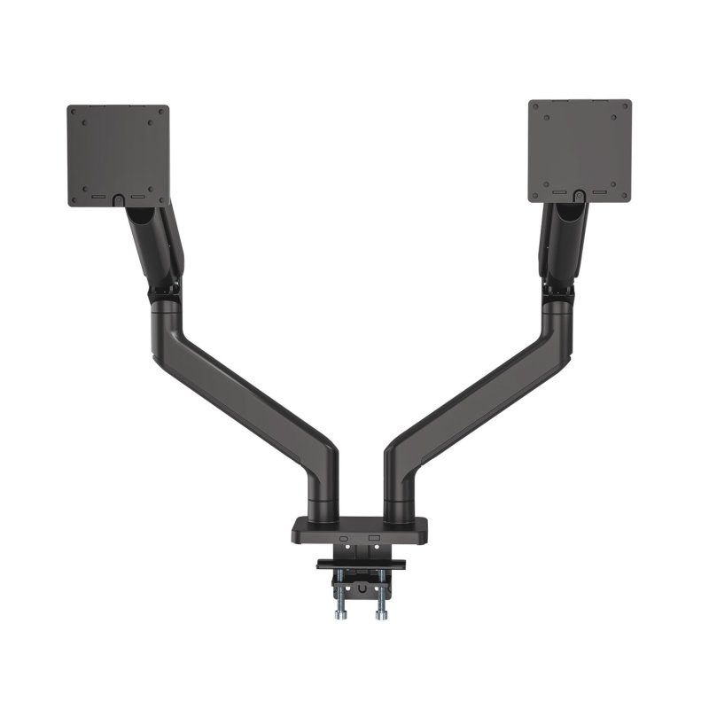 Manhattan Support de bureau double pour TV/moniteurs (bras à ressort à Bras articulé), écrans 13" à 45", fixation