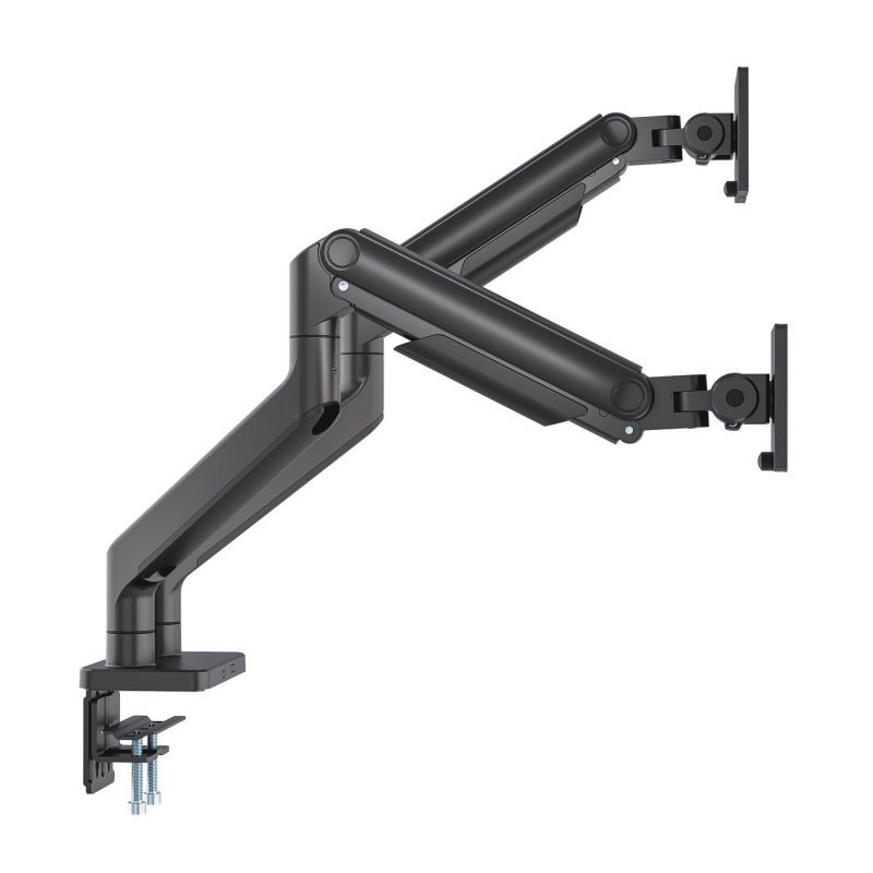 Manhattan Dual Desk Mount for TV & Monitor Mounts (Full Motion Spring), For screens 13" to 45", Clamp or Grommet