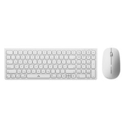 ALOGIC ASKBT2MCWH-DE clavier Souris incluse maison/bureau Bluetooth QWERTY Allemand Blanc